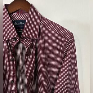 Robert Graham Charlie Dress Shirt - Size XXL - Bordeaux